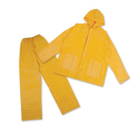 Stansport PVC Back Rain Suit, Yellow, Large